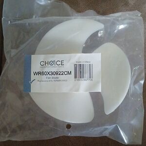 NEW Choice Manufactured Parts Refrigerator Replacement Fan Blade WR60X30922CM
